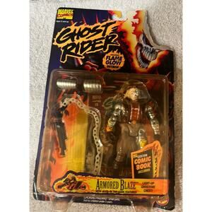 1995 Toy Biz Marvel Comics Ghost Rider Armored Johnny Blaze 6" Action Figure